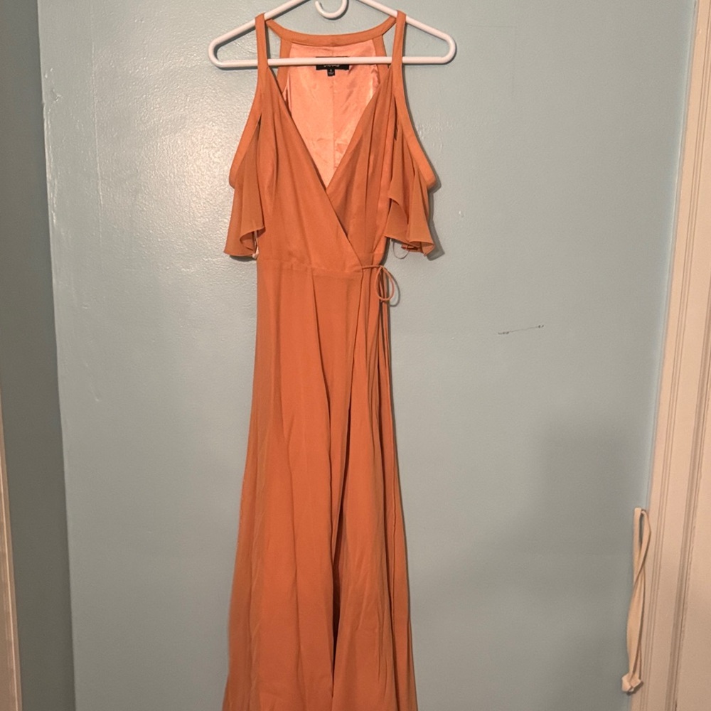 Lulu's Orange Maxi Dress